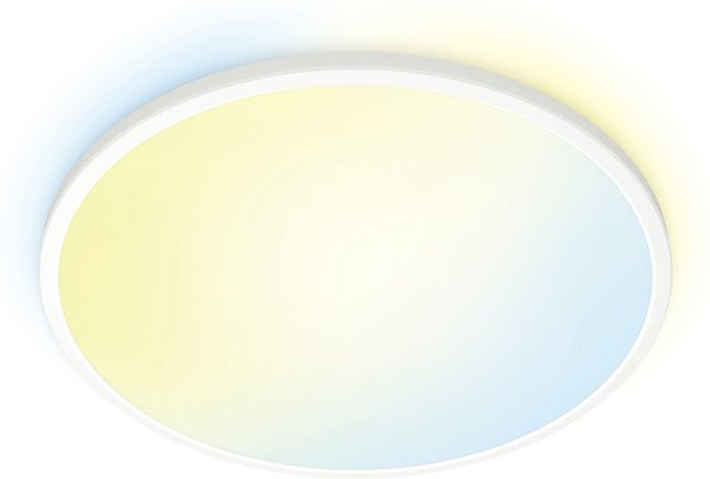 WiZ SuperSlim LED-Deckenleuchte Tunable White, Weiß, Durchmesser: 43 cm - Bild 1