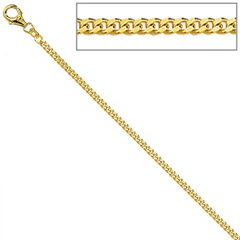 Colfem Panzerkette 585 Gelbgold, Diamant, 60 cm, Unisex - Bild 1