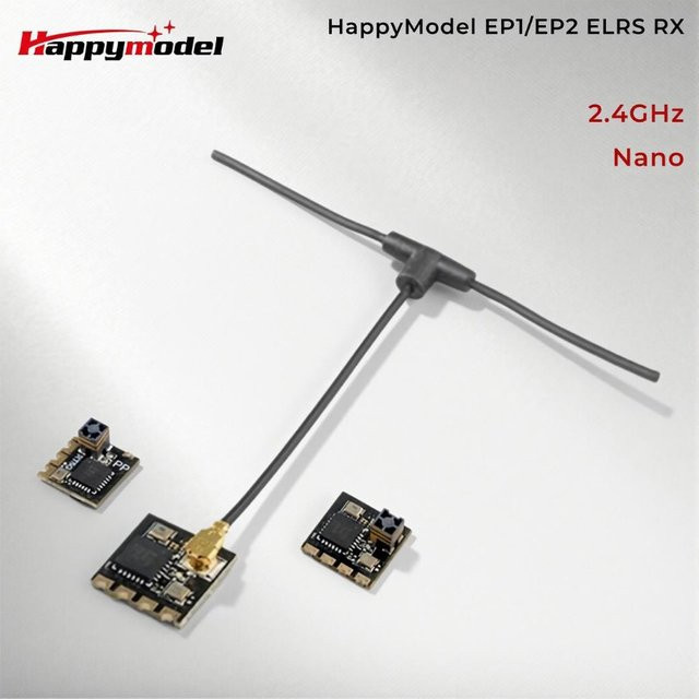 HappyModel EP1 EP2 RX 2.4G ExpressLRS ELRS Nano Langstrecken-Empfänger, black - Bild 1