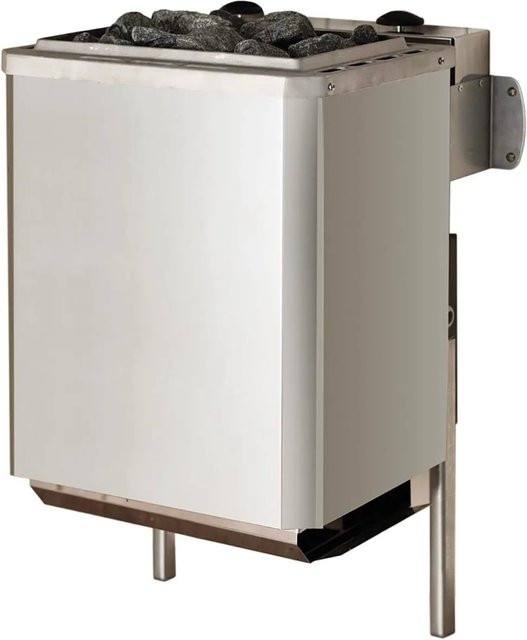 Weka Saunaofen Kompakt elektrisch mit integrierter Steuerung, 5,4 kW, silberfarben, B/T/H: 38,0 x 38,0 x 66,4 cm - Bild 2