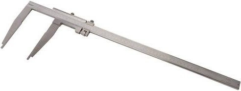 Dasqua 1310-0006 Monoblock-Messschieber mit Spitzenbacken und Feineinstellung in Silber, Messbereich 500 mm - Bild 1
