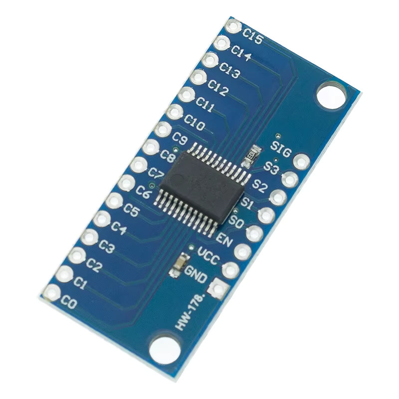 AITEXM ROBOT CD74HC4067 16-Kanal Analog Digital Multiplexer Breakout Board Modul in Blau - Bild 2