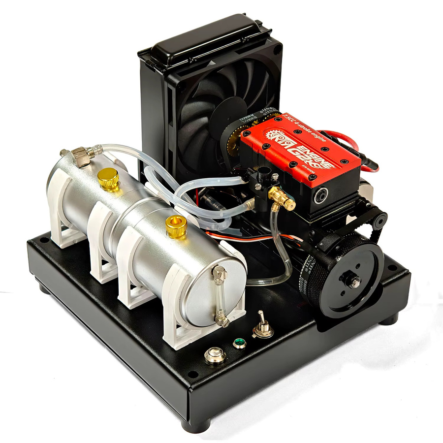 Goni Zweizylinder-Motormodell-Bausatz Wasserkühlung, G2-7,5cc, CNC Metall, Elektrischer Anlasser, Mechanisches DIY-Spielzeug - Bild 3