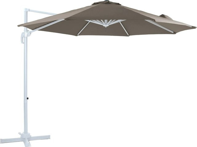 AXI Ampelschirm Taupe mit Dreh- und Neigungsfunktion, Durchmesser: 300 cm, Höhe: 235 cm - Bild 1
