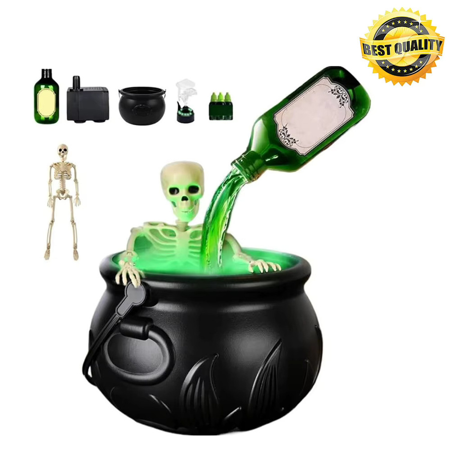 APWIKOGER Halloween Hexenkessel als schwarze Kunststoffschale für die Innendekoration - Bild 3