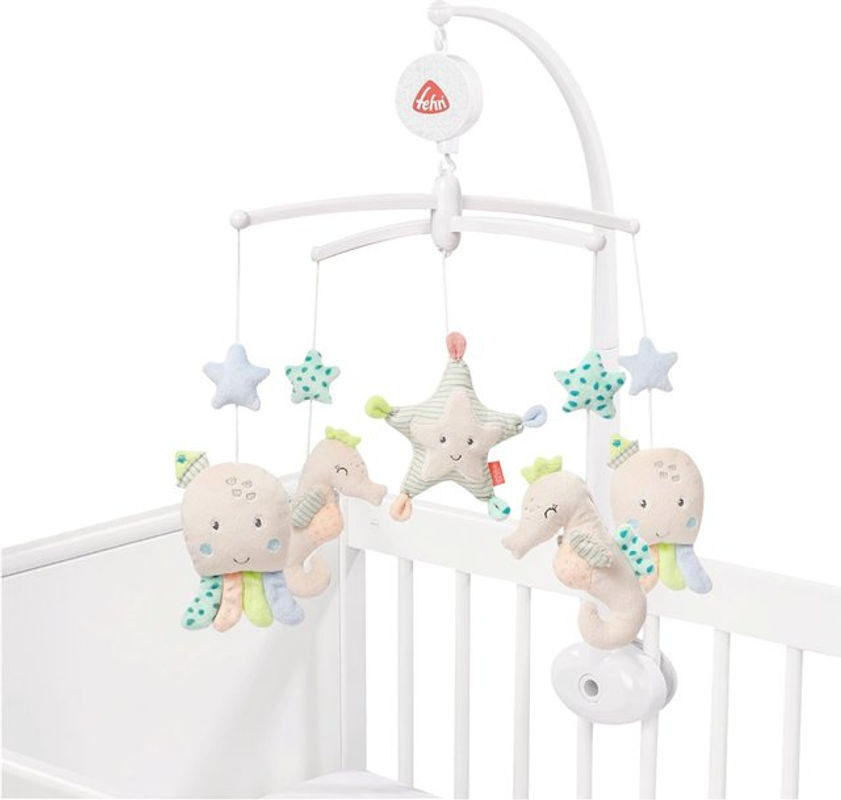 Fehn Musik-Mobile Meereskinder mit Spieluhr und maritimem Tiermotiv als Einschlafhilfe für dein Baby - Bild 1