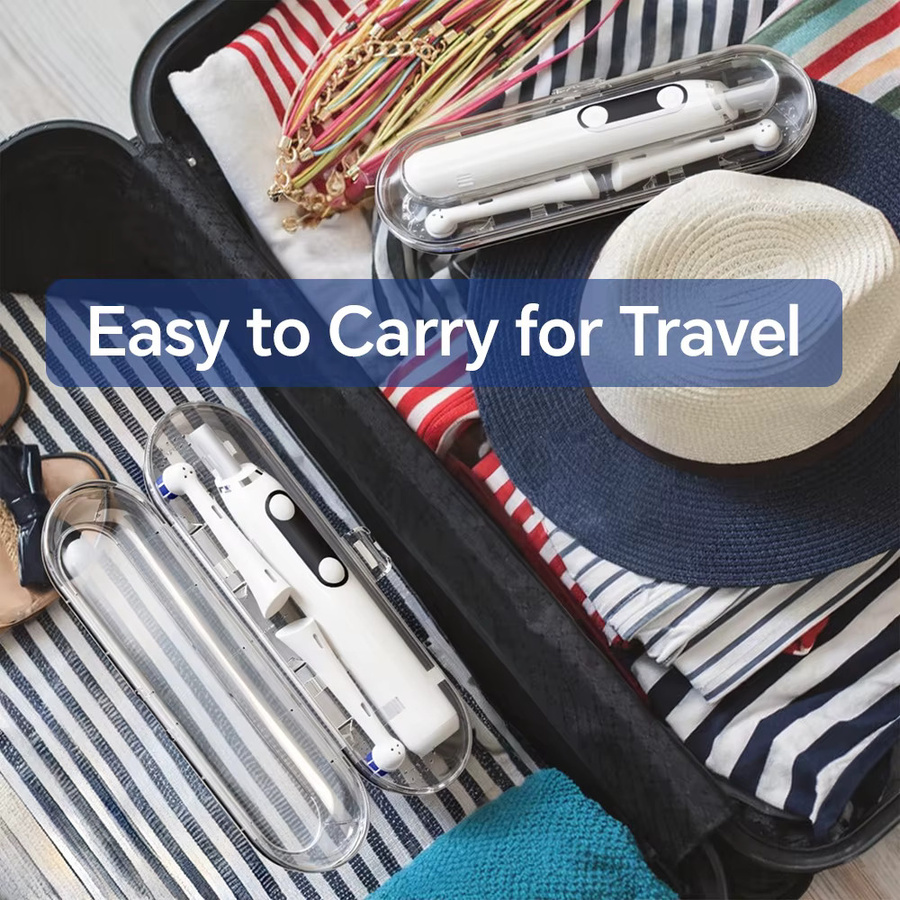 Zahnbürsten-Reisetasche, staubdichte Organizer-Box, kompatibel mit Oral B & Philips Sonicare - Bild 5