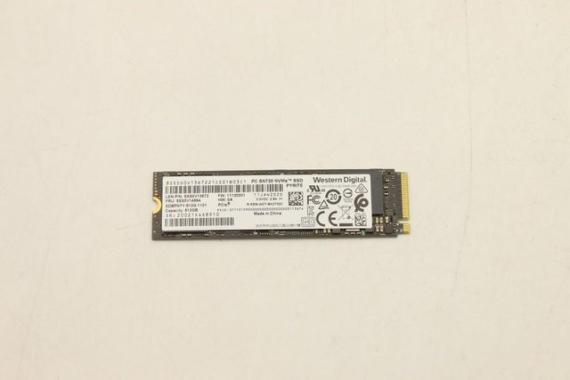 Western Digital SN730 NVMe M.2 SSD 512GB Schwarz - Bild 1