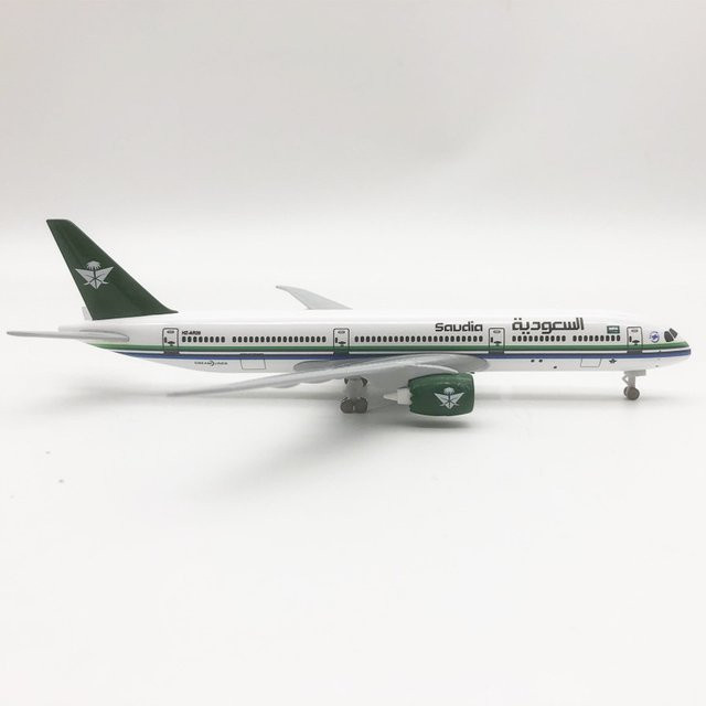ZOCO Saudi-Arabien AIR B787 Airlines 787 Flugzeugmodell, Metall, 20 cm - Bild 1
