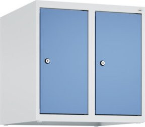 C+P Aufsatzschrank 7035/5023 mit 2 Abteilen, Zylinderschloss und Soft-Close-Türen, B/T/H: 50 x 50 x 50 cm - Bild 1