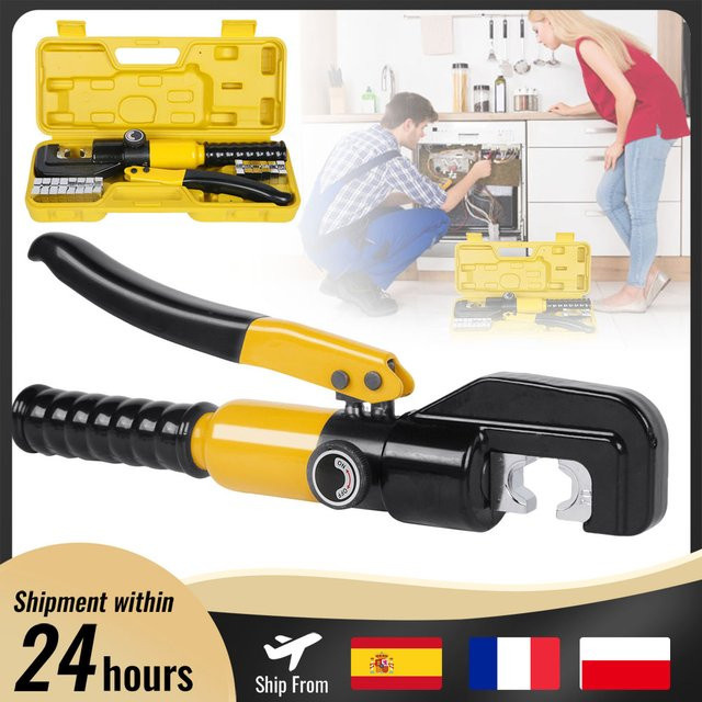 HGTUGO Manuelle hydraulische Crimpzange für Kabelverdrahtung in Gelb - Bild 1