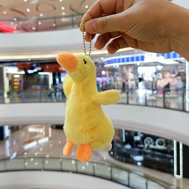 Schlüsselanhänger Ente, Gelb und Weiß, Mini Größe, Unisex - Bild 1