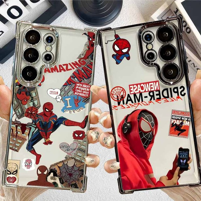 Spider-Man Anime Handyhülle für Samsung Galaxy S26 S25 S24 S23 S22 S21 S20 Edge FE Ultra Plus Lite, Sturzsichere Schutzhülle, Mehrfarbig - Bild 1