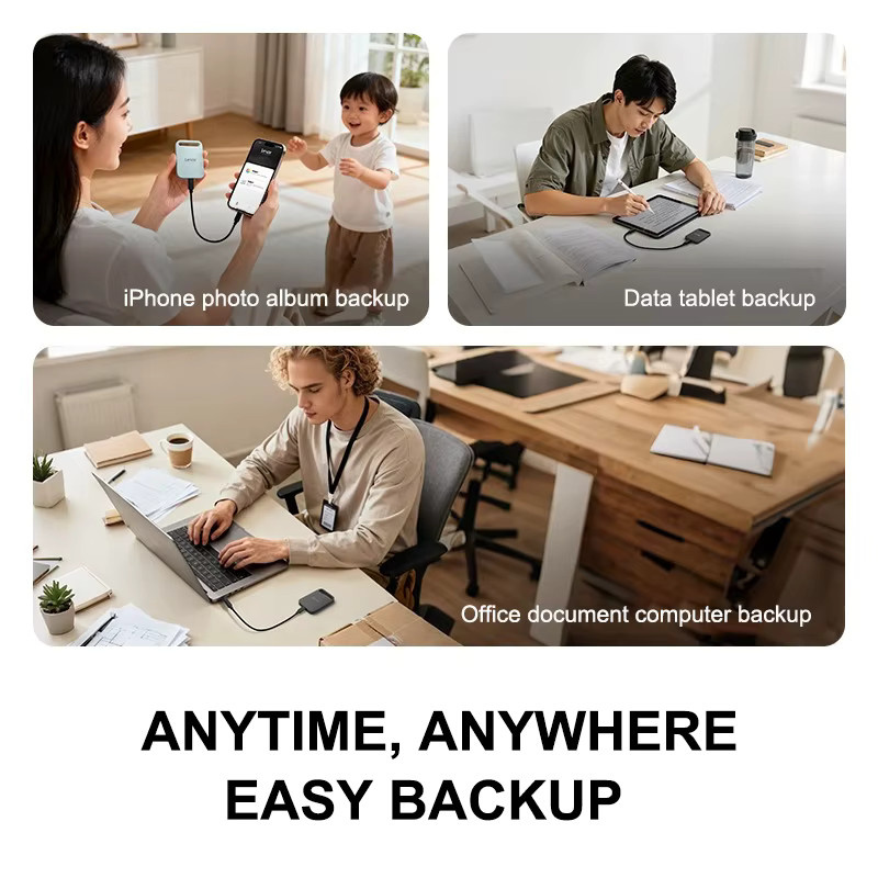 Lexar SL260 Tragbare SSD mit USB-C Anschluss, 1 TB oder 2 TB, Schwarz - Bild 4