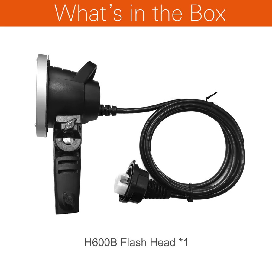 Godox H600B Bowens-Halterung für AD600B und AD600BM Wireless Studio Strobe Flash in Schwarz - Bild 2