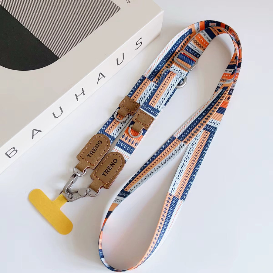 KELAPA Crossbody-Handyband mit Totem-Muster und Universalkartenhalter, verstellbarer Halsriemen, Multicolour, Unisex - Bild 1