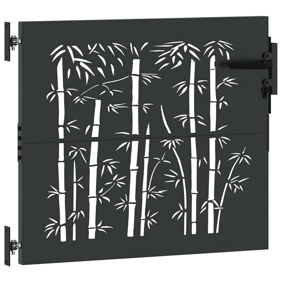 VD Home Furnishing Gartentor aus Stahl in Schwarz, Breite: 85 cm, Höhe: 100 cm - Bild 2