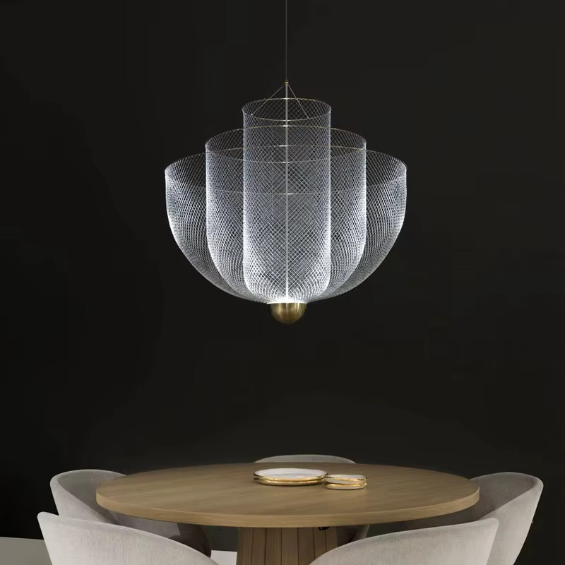 Moooi Designer LED Kronleuchter aus Metall in Gold/Messing, minimalistische Pendelleuchte für dein Wohnzimmer - Bild 3