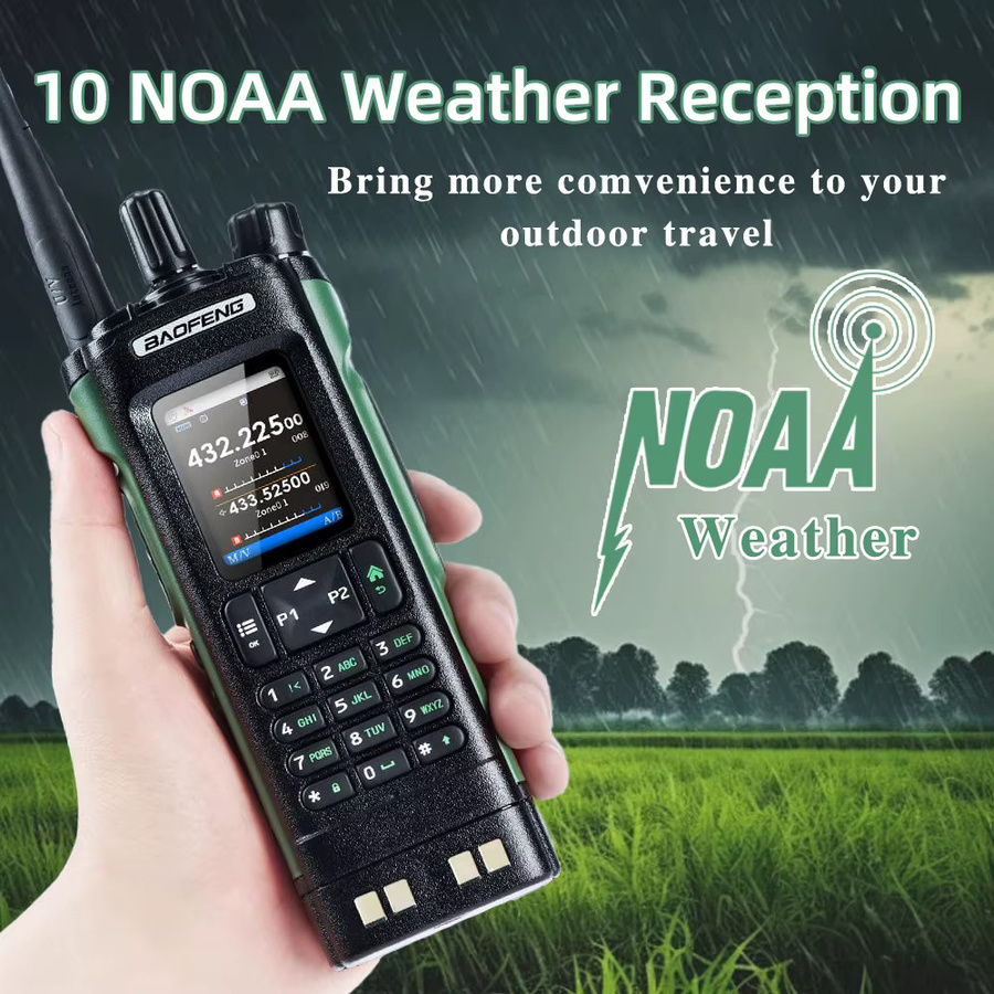 BAOFENG Walkie Talkie UV-32 Schwarz mit GPS und Bluetooth für Amateurfunk und NOAA - Bild 2