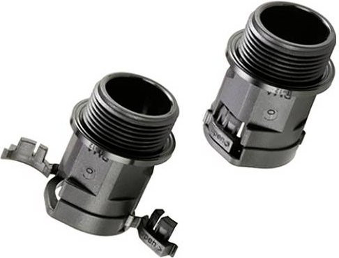 ABB EcoGuard PMA Fitting Verschraubung Schwarz, M16 x 1.5, 9.5mm, Gerade, 30 Stück - Bild 1