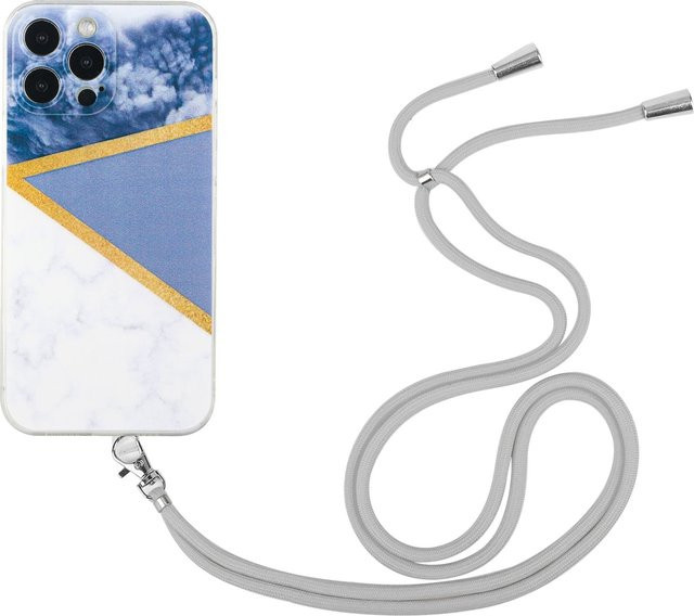 Handyhülle mit Handykette für Apple iPhone 12 Pro Max Case Cover Bumper in Multicolour - Bild 1