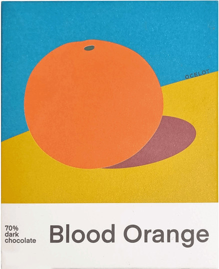 OCELOT Dunkle Schokolade Blood Orange 70 % Bio 100 g - Bild 1