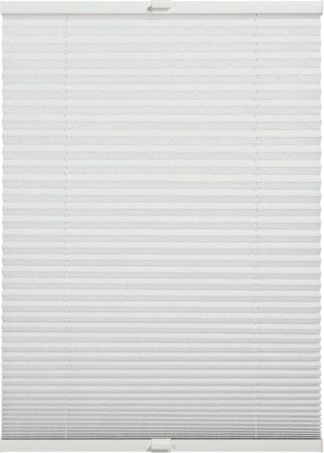 Schöner Wohnen Plissee Milla semi-transparent Weiß B: 100 cm, H: 130 cm - Bild 1