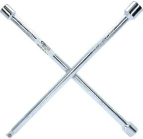 KS Tools Radkreuzschlüssel für PKW aus Spezialstahl, 1/2 Zoll, 17 x 19 x 21 mm, silber - Bild 1