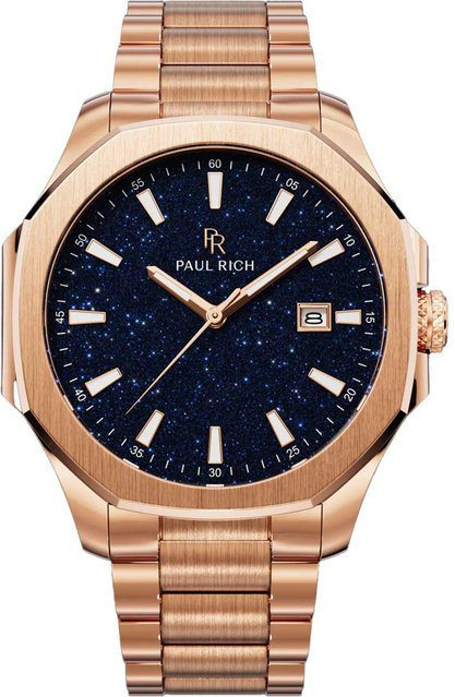 Paul Rich Herrenuhr, Quarz, Edelstahl, Blau, 40,5 mm, 5 ATM - Bild 1