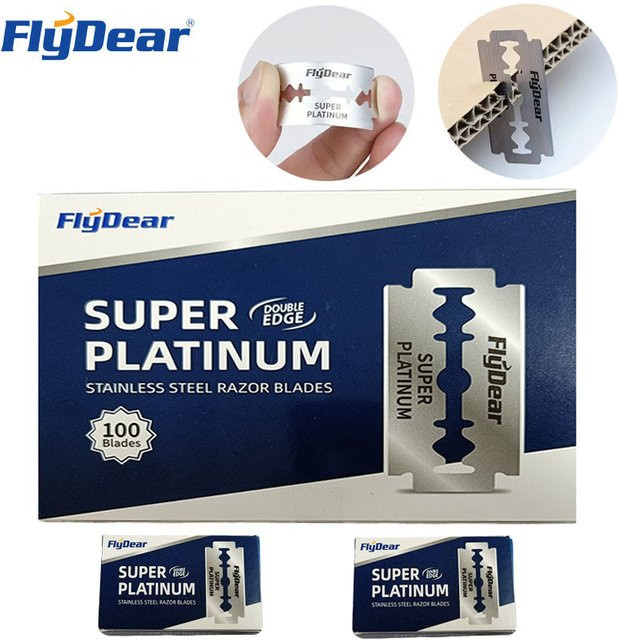 FLYDEAR Rasierklinge, Edelstahl, Doppelblatt, Unisex - Bild 1