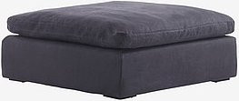 Jotex DALLAS Fußhocker Grau mit abnehmbarem Bezug und Holzrahmen B: 114,0 cm, H: 47,0 cm - Bild 1