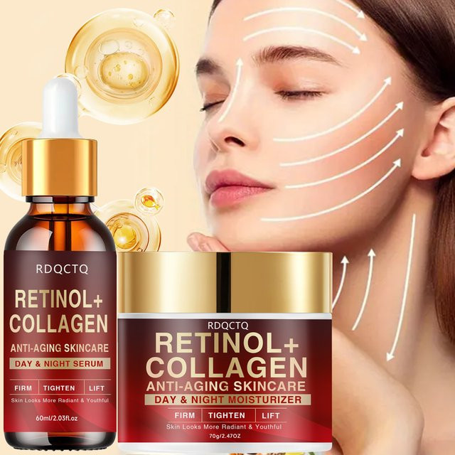 Retinol Collagen Anti-Aging Day Night Serum, Gesicht, Unisex - Bild 1