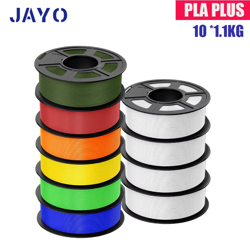 JAYO 3D-Druck Filament Set 10 Rollen PLA Plus PETG und High Speed Matte PLA Durchmesser 1,75 mm für FDM-Drucker - Bild 5