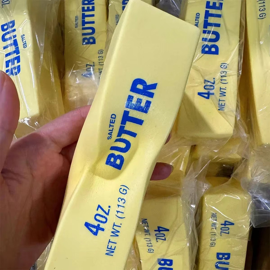 HEISSE Erdnussbutter-Stick zum Quetschen, weicher Jumbo-Käsewürfel-Stressball, Squishy-Spielzeug - Bild 2