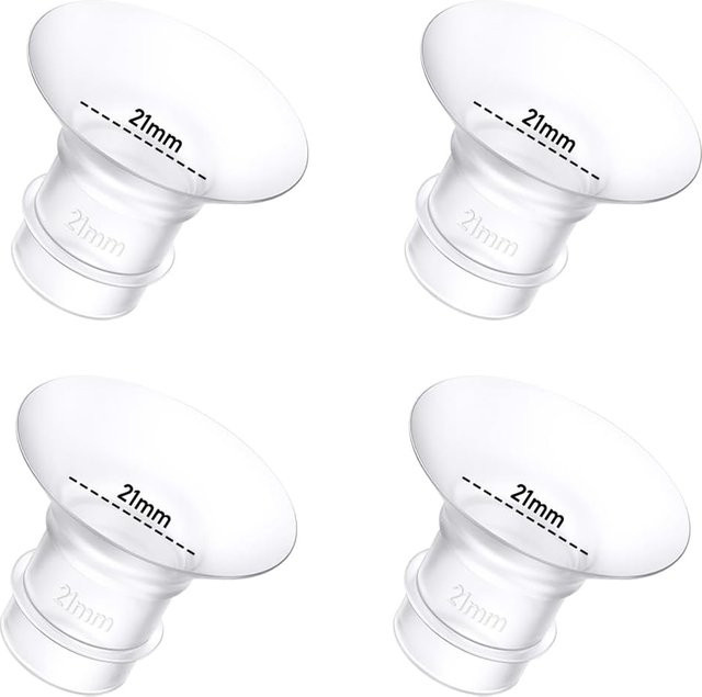 Milchpumpen-Flanscheinsatz-Set für Medela, Spectra S1/S2 und Lansinoh, Durchmesser: 21,0 mm, 4,0 mm - Bild 1