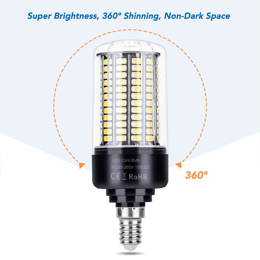 30W LED Mais Glühbirne E27 Weiß mit CCT Farbtemperatur-Wahl für Deckenleuchten und Kronleuchter - Bild 2
