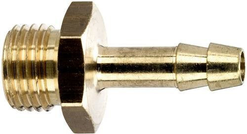 Metabo Schlauchtülle aus Messing in Gold, Anschluss G 1/4 Zoll AG x 9 mm Schlauchanschluss - Bild 1