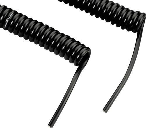 Monacor Mikrofon-Spiralkabel in Schwarz - Bild 1