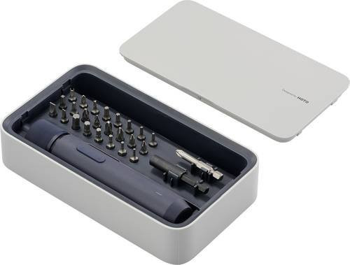 HOTO QWLSD011 Universal Akku-Schrauber Set in Blau mit 25 Bits und magnetischer Aufbewahrungsbox, 3,6V, 1500 mAh - Bild 1
