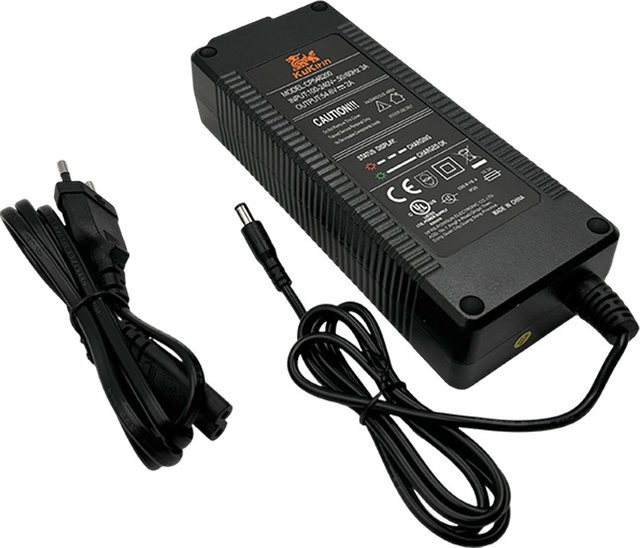 Kugoo Ladegerät für Kugoo Kukirin G2 Elektroroller Akku 54,6V 2,0A Schwarz - Bild 1