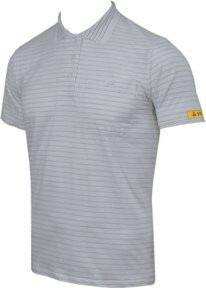 Tempex ESD Damen Polo-Shirt Conductex Cotton Knit in Silbergrau, Größe: XS - Bild 1