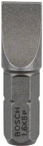 Bosch Schlitz-Bit 8mm extra hart C 6.3 aus Edelstahl, 3 Stück, grau - Bild 1