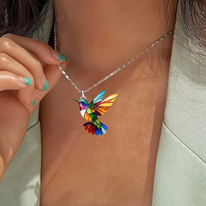 RUIYI Halskette, Kolibri-Vogel, Bunt, Damen - Bild 2