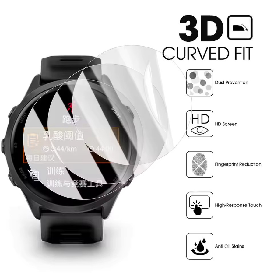Garmin Displayschutzfolie Hydrogel, transparent, Smartwatch-Folie - Bild 3