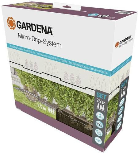 Gardena Tropfbewässerungs-Set für Hecken und Büsche mit 25 m Tropfrohr (13 mm) - Bild 1