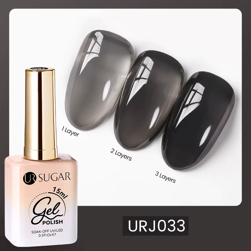 UR SUGAR Jelly Gel Nagellack, Schwarz, 15 ml - Bild 4