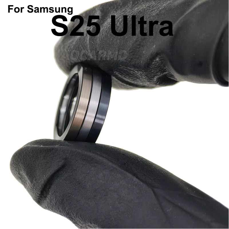 Aocarmo Kamera Objektiv Ring Metallrahmen für Samsung Galaxy S25 Ultra SM-S938U/F/0/B inklusive Klebstoff in Schwarz oder Blau - Bild 3