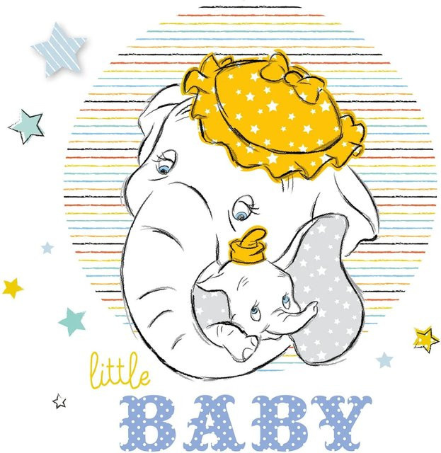 Komar Wandbild Dumbo Baby Paper Poster Multicolor B: 50 cm, H: 70 cm - Bild 1