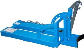 Bauer Südlohn Fasslifter RS 60-I für Stapler, Lichtblau, Stahl, Tragkraft bis 100 kg, L 105,0 cm x B 41,0 cm x H 46,0 cm - Bild 1