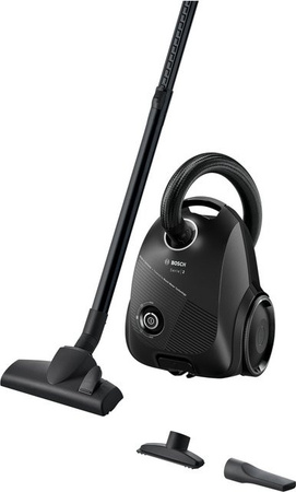 BOSCH Staubsauger mit Beutel 900W in Schwarz BGDS2BAL mit Textilschlauch